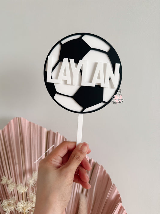 Soccer Cake Topper