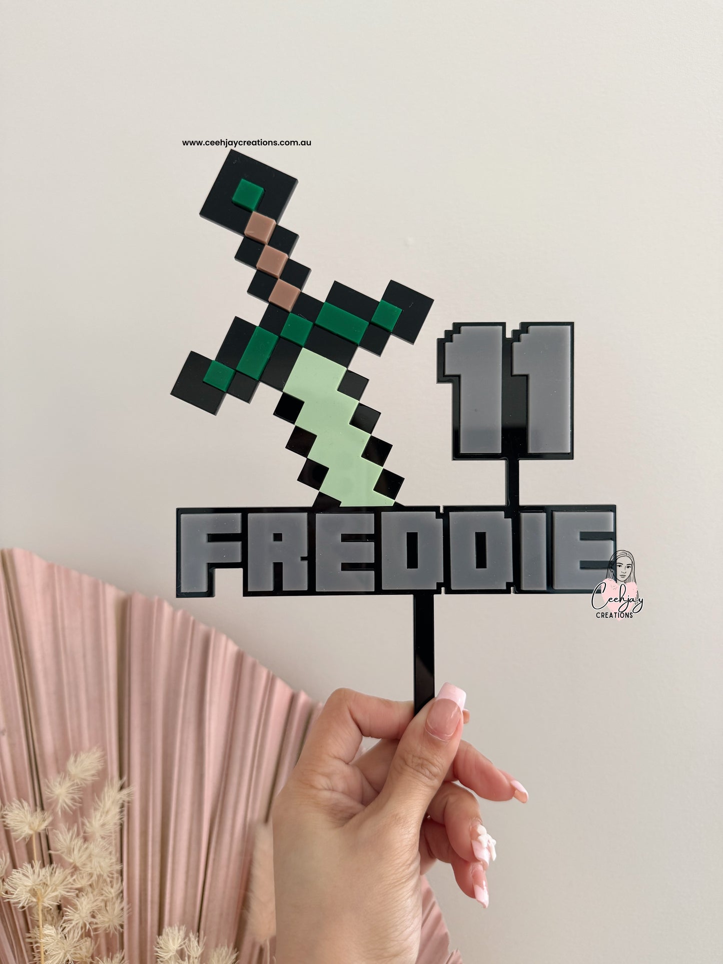Minecraft Cake Topper
