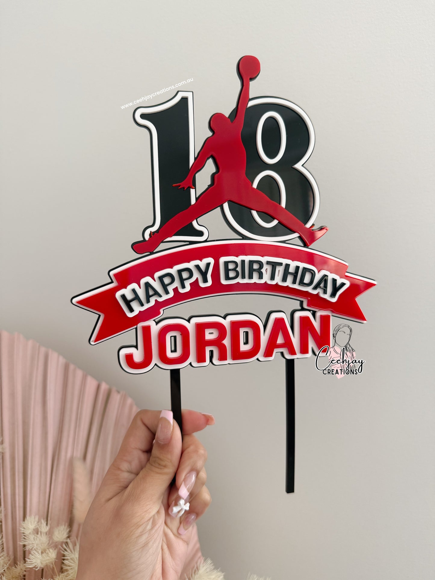 Basketball Cake Topper