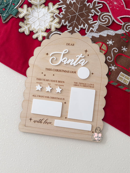 Christmas Letter to Santa Board