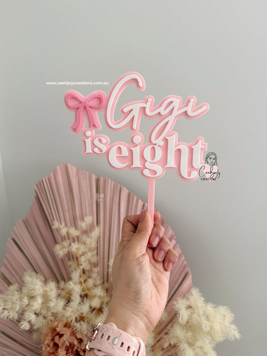 Bow Cake Topper
