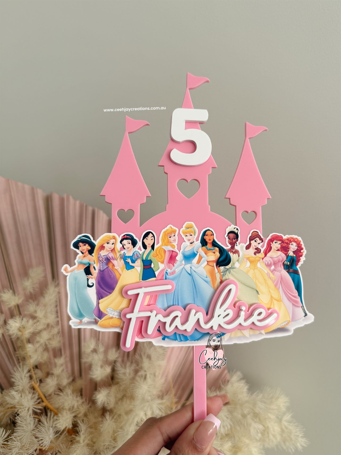 Princess Castle Cake Topper