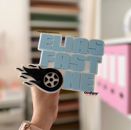Fast One Cake Topper