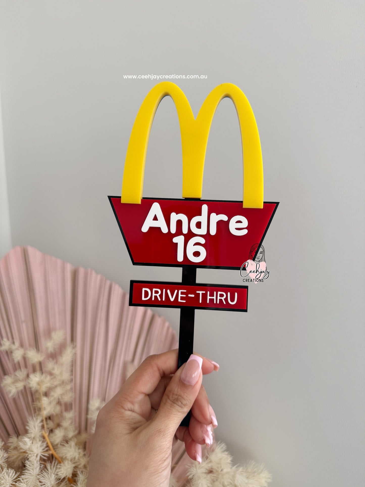 Mcdonald’s Cake Topper