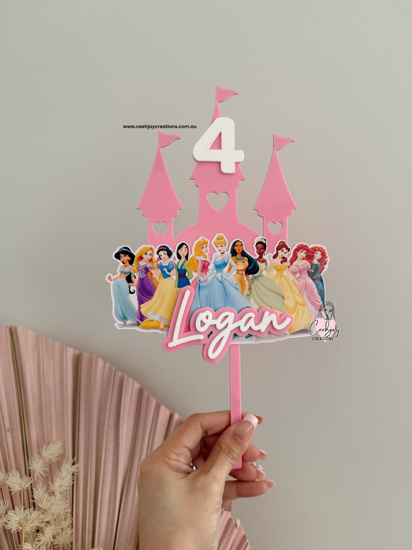 Princess Castle Cake Topper
