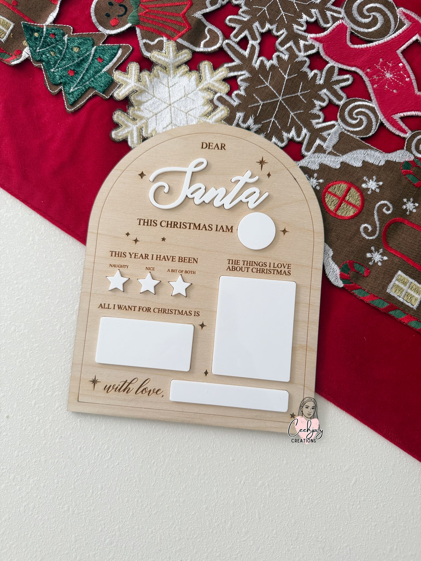 Christmas Letter to Santa Board
