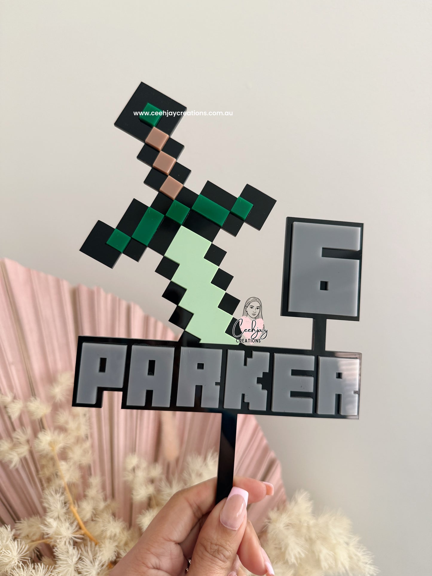 Minecraft Cake Topper