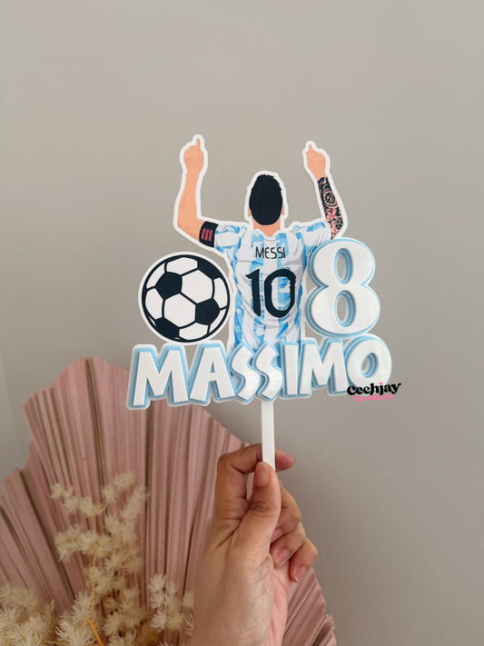 Soccer Messi Cake Topper