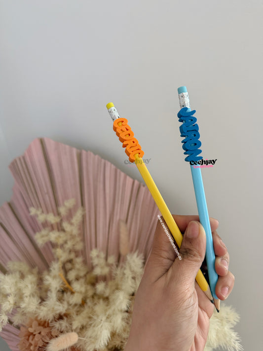 Pencil Name Topper Personalised