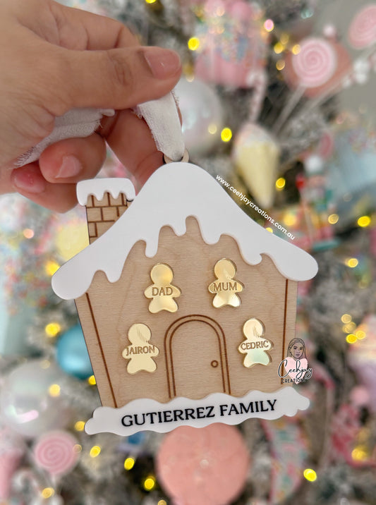 Gingerbread house ornament