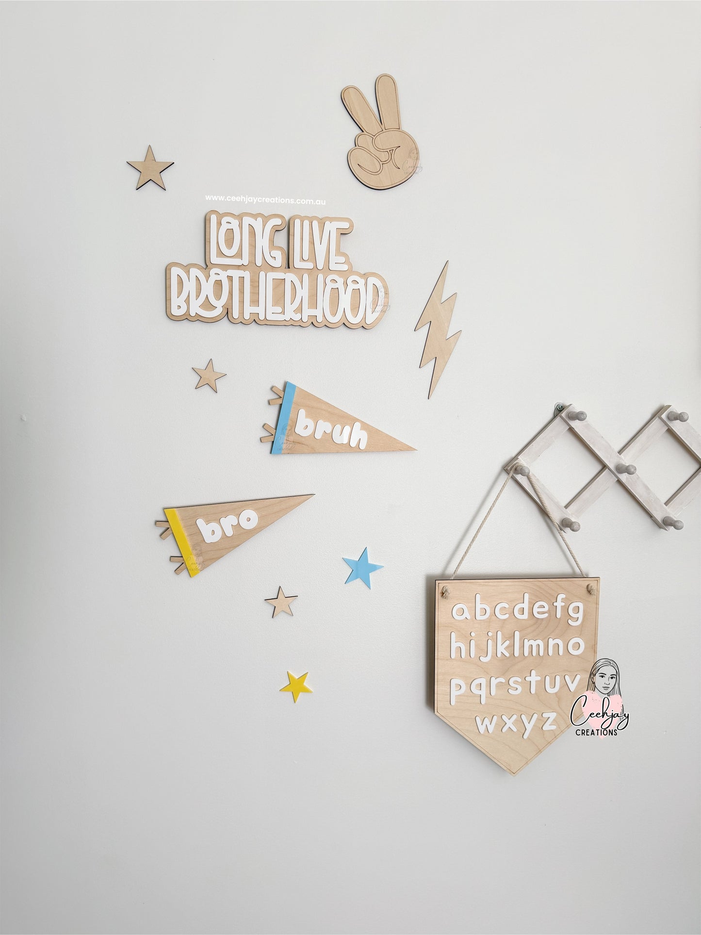 Alphabet Wooden Banner
