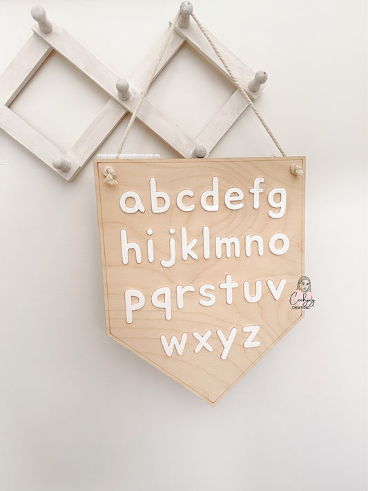Alphabet Wooden Banner