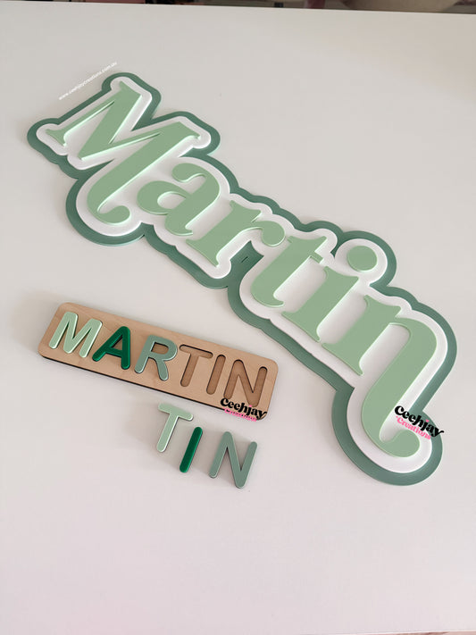 Name Sign - Triple Layer