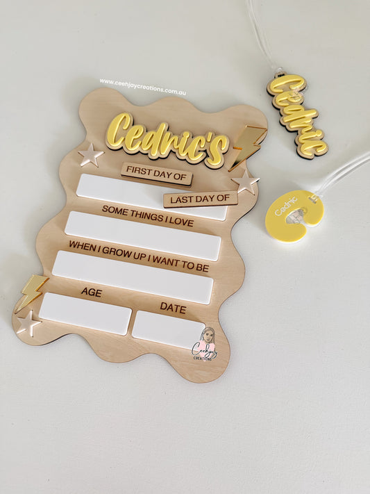 First Day Of Board - Wavy