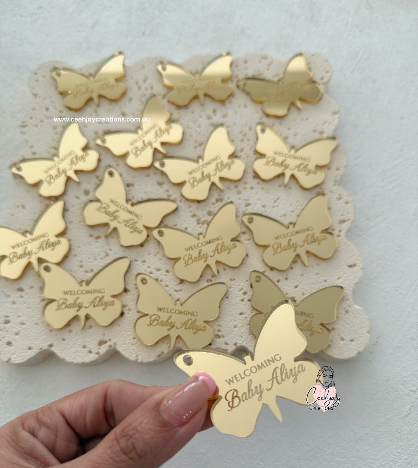 Acrylic Tags - Mirror Engraved
