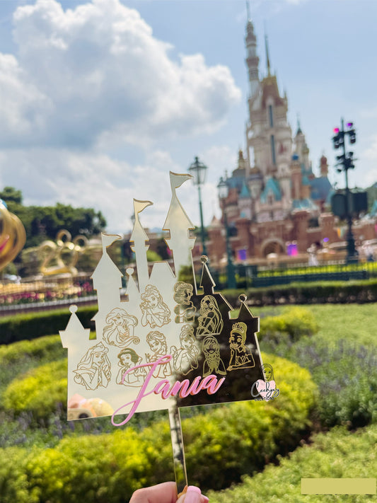 Princess Cake Topper Engraved