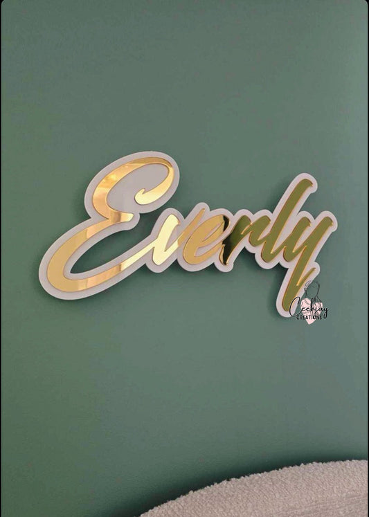 Name Sign - Double Layer