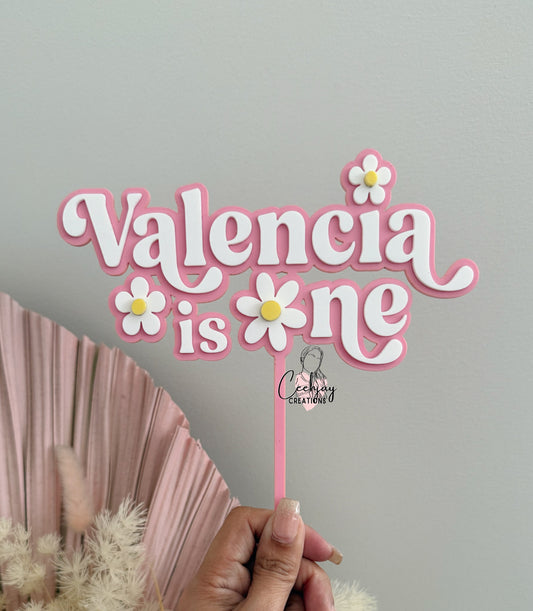 Daisy Floral Cake Topper