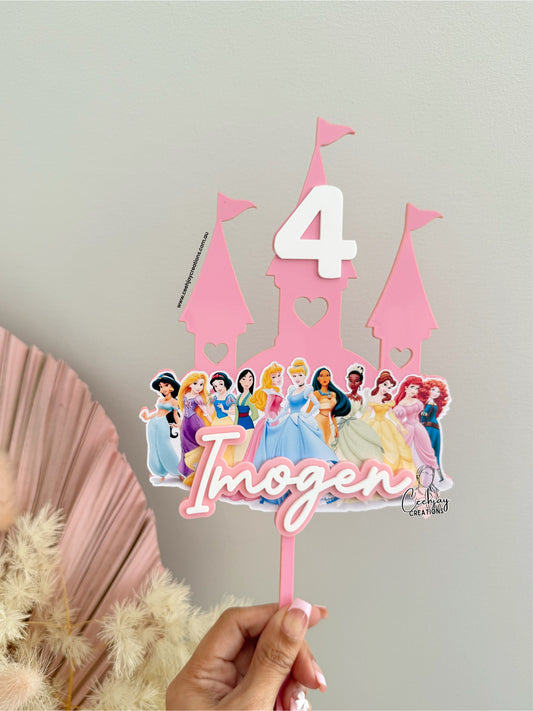 Princess Castle Cake Topper
