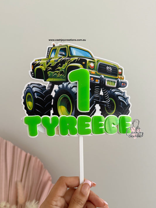 Monster Truck Cake Topper