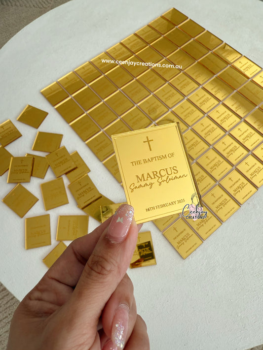 Acrylic Tags - Mirror Engraved