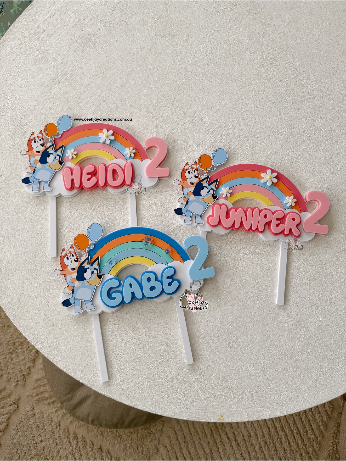 Bluey Cake Topper