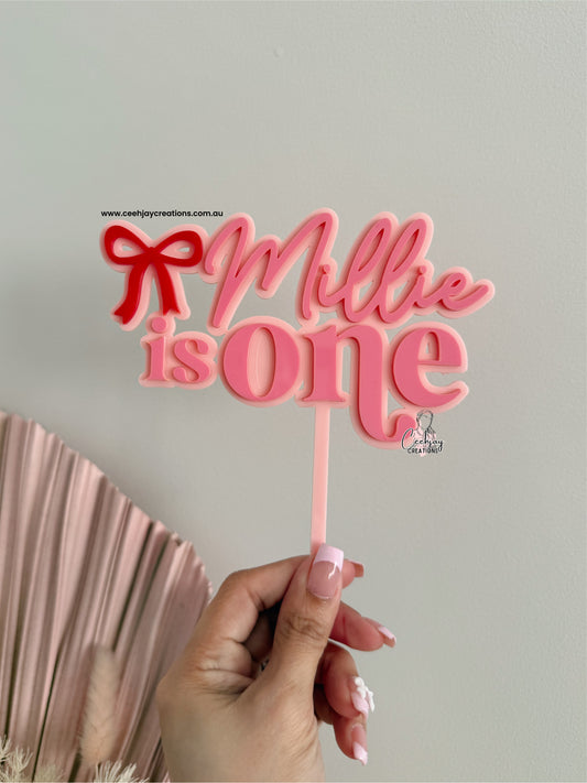 Bow Cake Topper