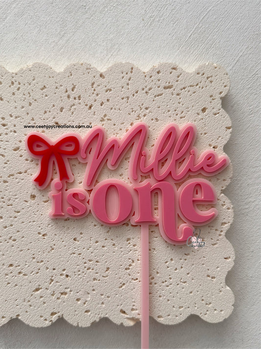 Bow Cake Topper