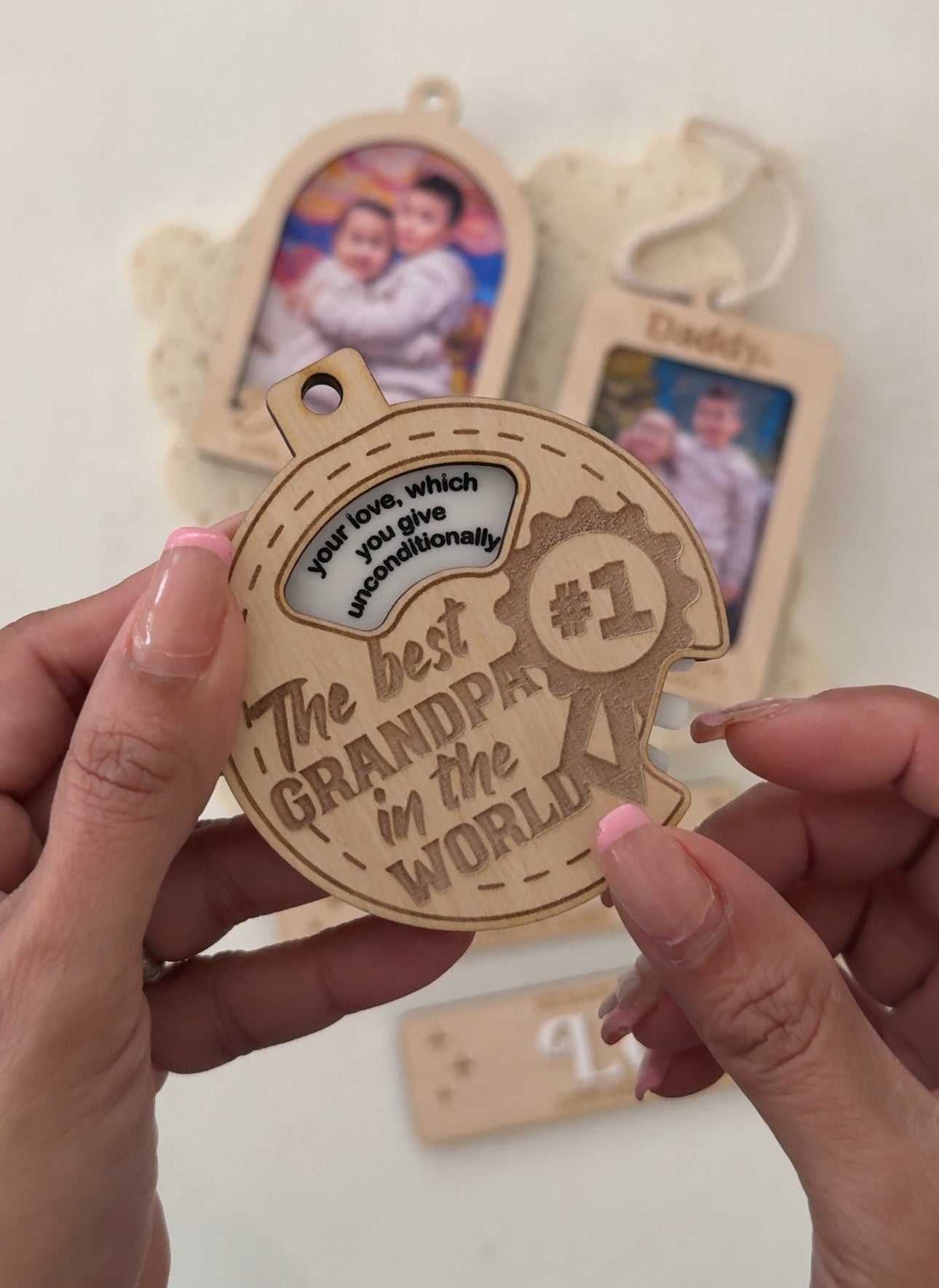 Father's Day Medal Rotatable