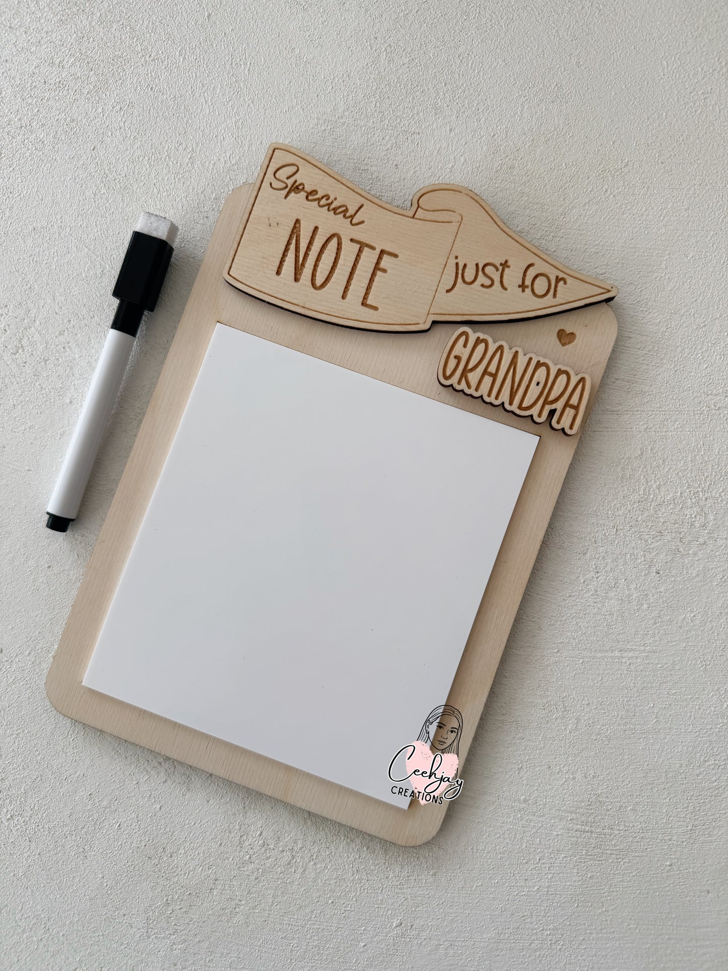 Special Note Fridge Magnet - Interchangeable