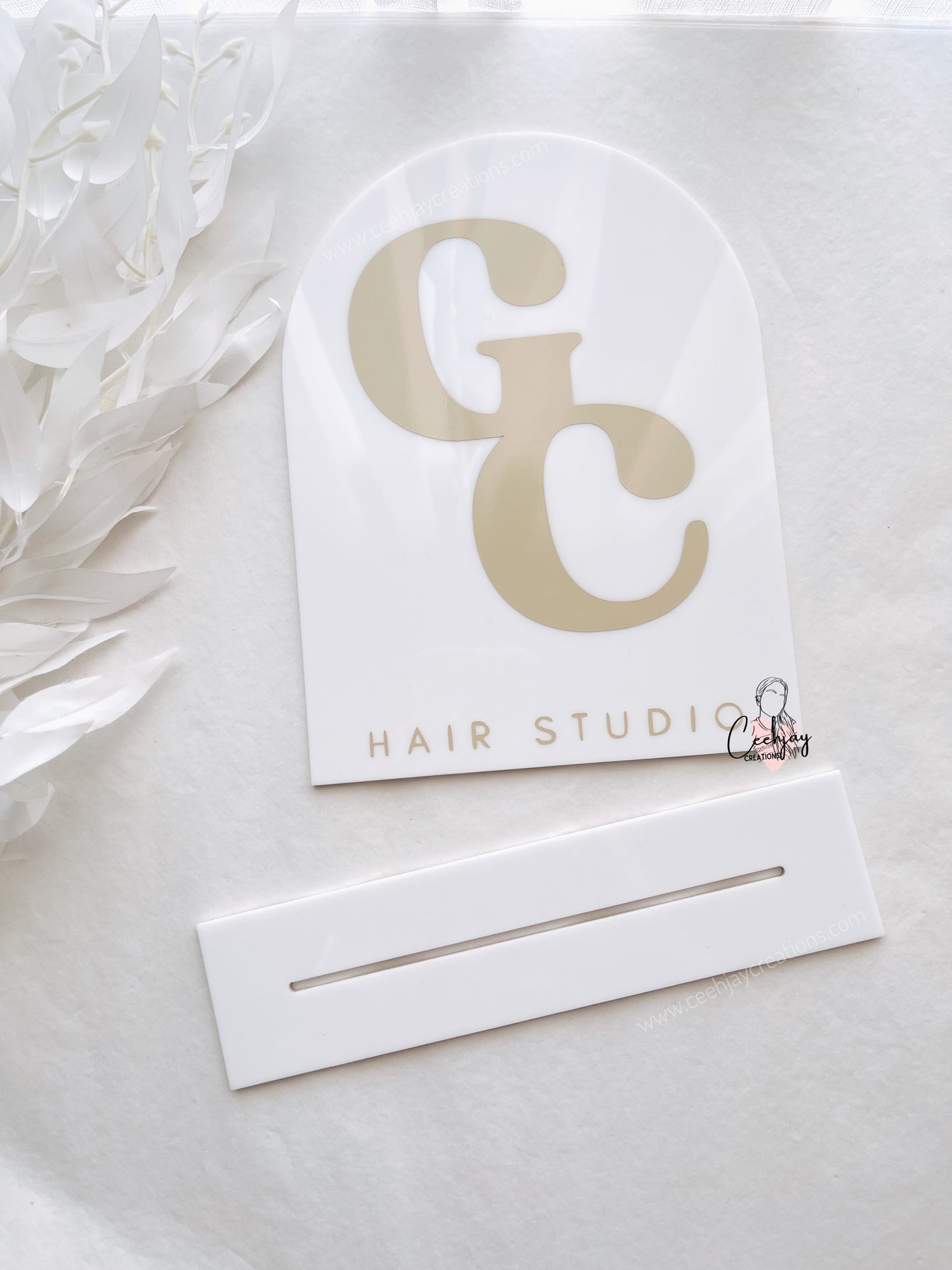 Decal Acrylic Table Arch Sign