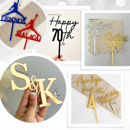 Cake Topper - Single Layer