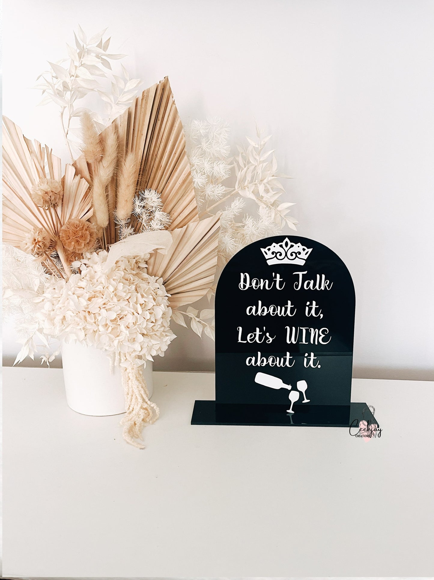 Decal Acrylic Table Arch Sign