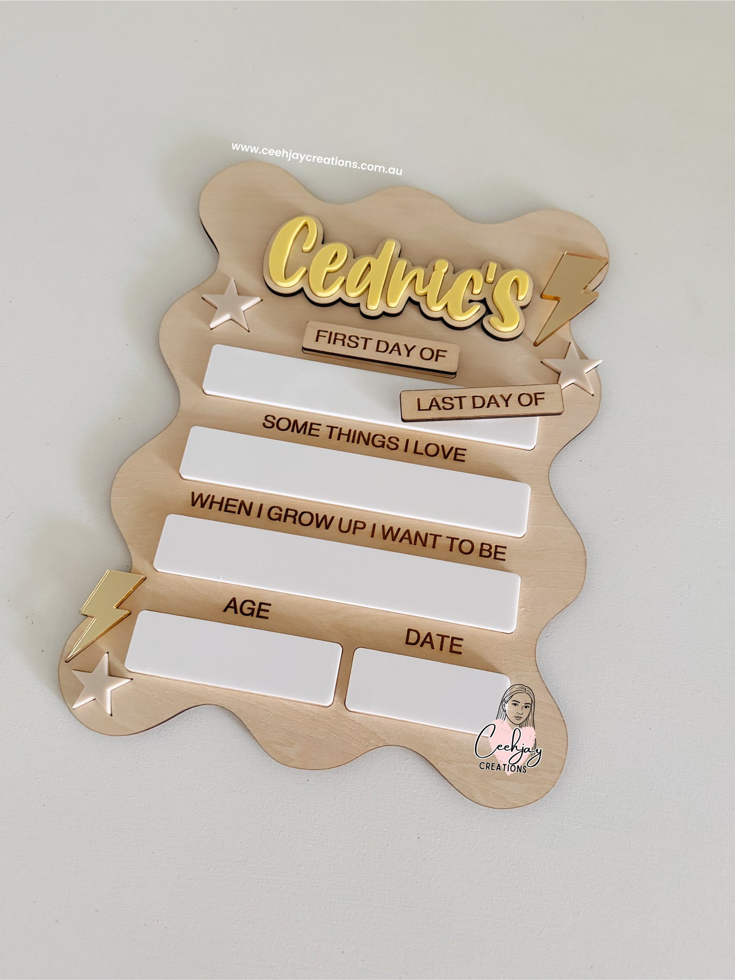 First Day Of Board - Wavy