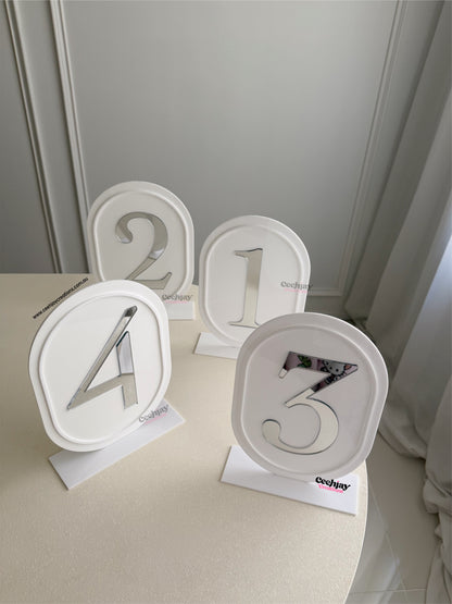 Table Number Sign