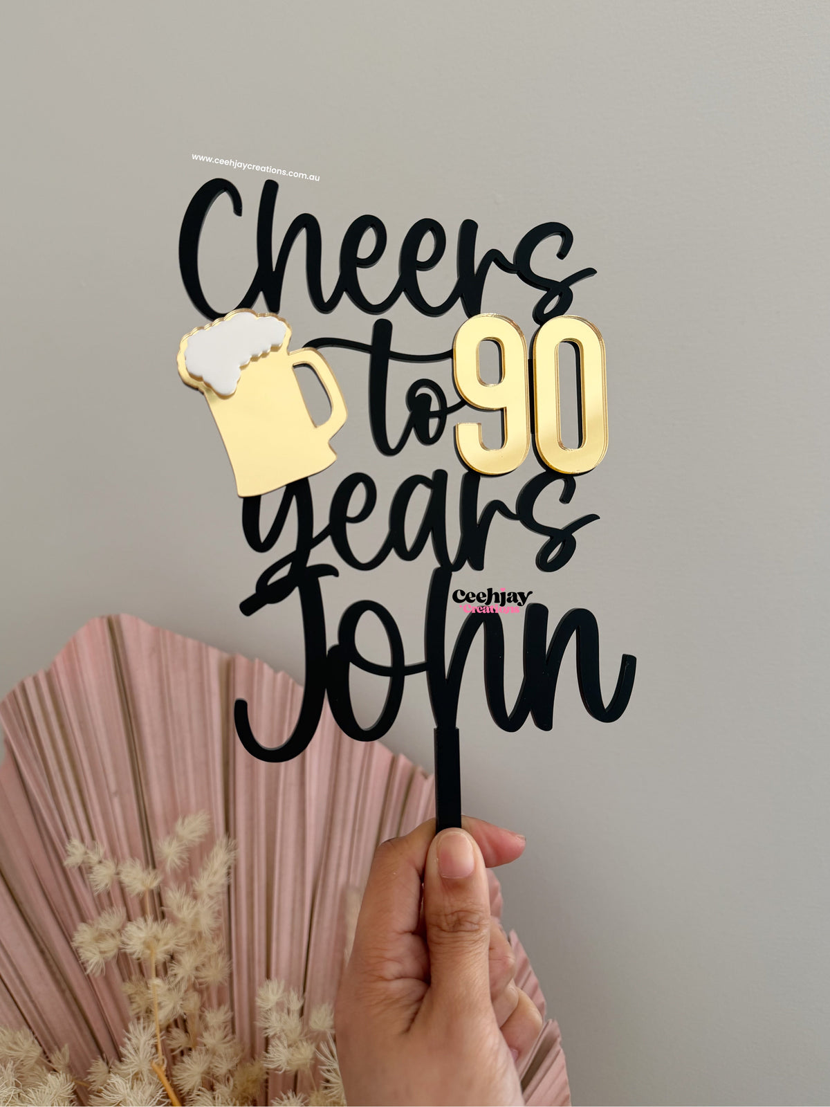 Cheers Cake Topper