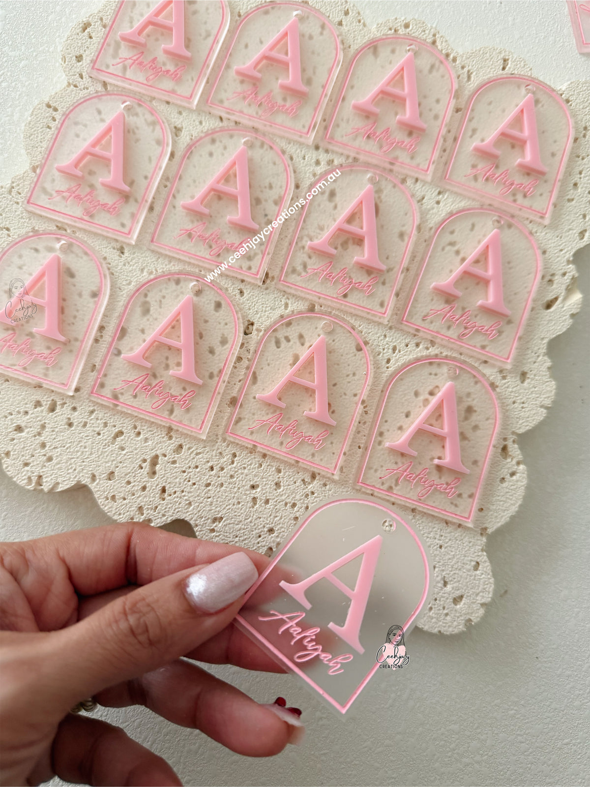 Acrylic Arch Tags