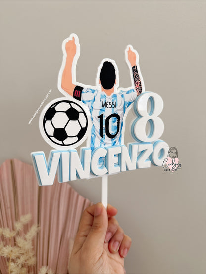 Soccer Messi Cake Topper