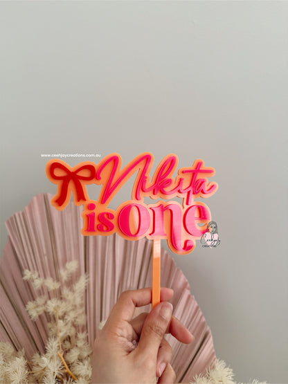 Bow Cake Topper