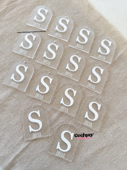 Acrylic Arch Tags