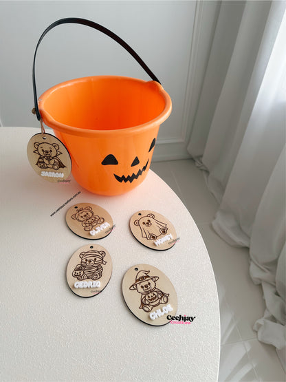 Halloween Basket Name Tags