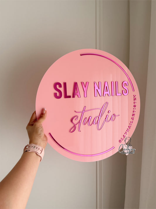 Business Sign - Round Shape