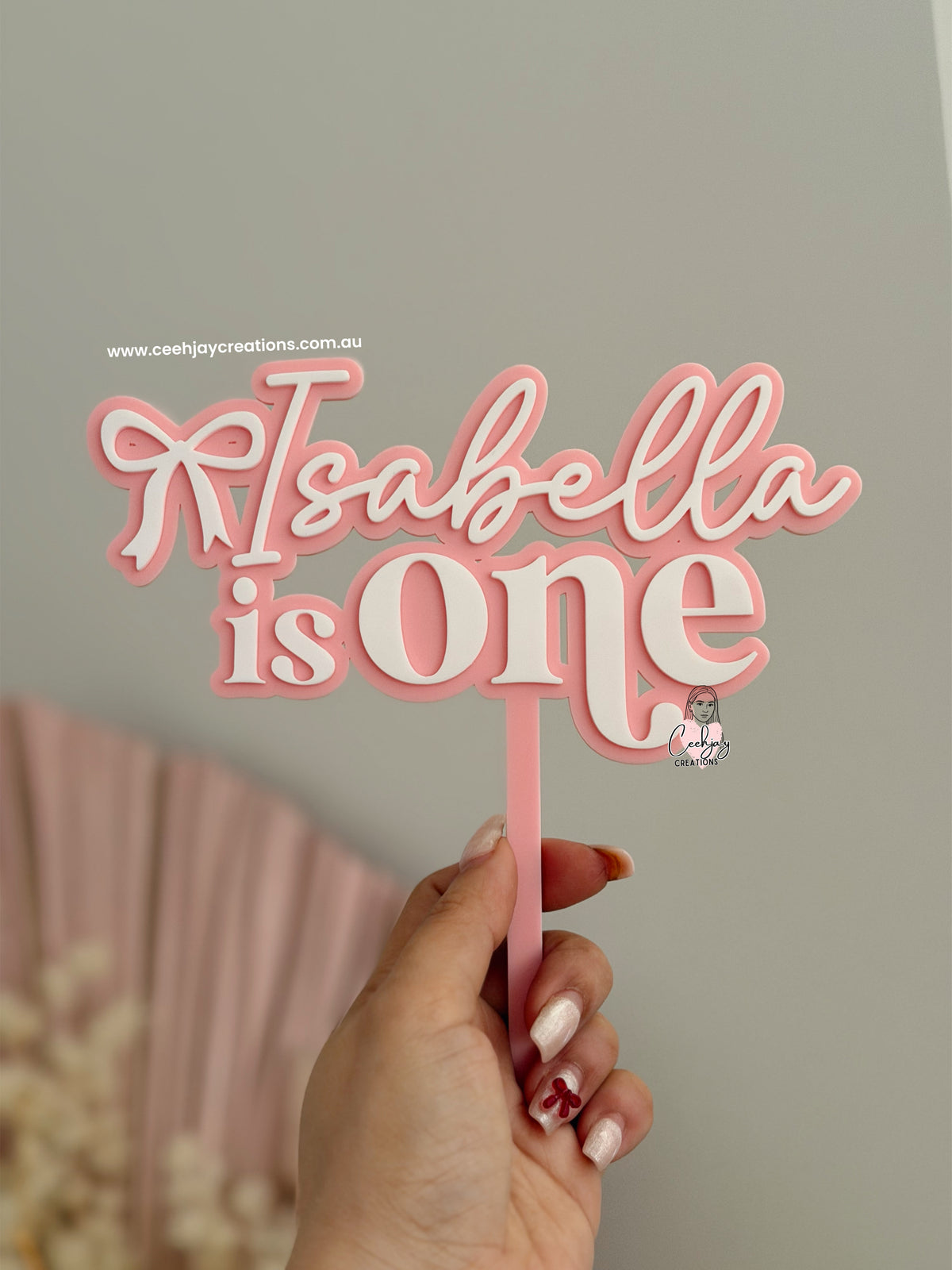 Bow Cake Topper