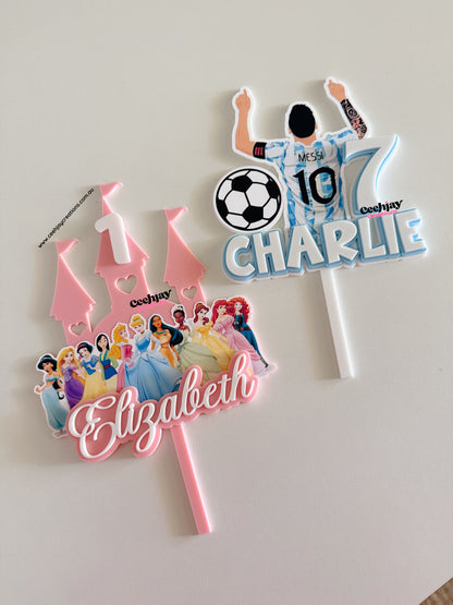 Soccer Messi Cake Topper