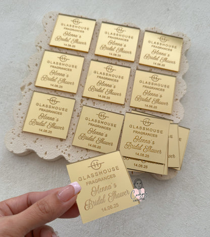 Acrylic Square Tags