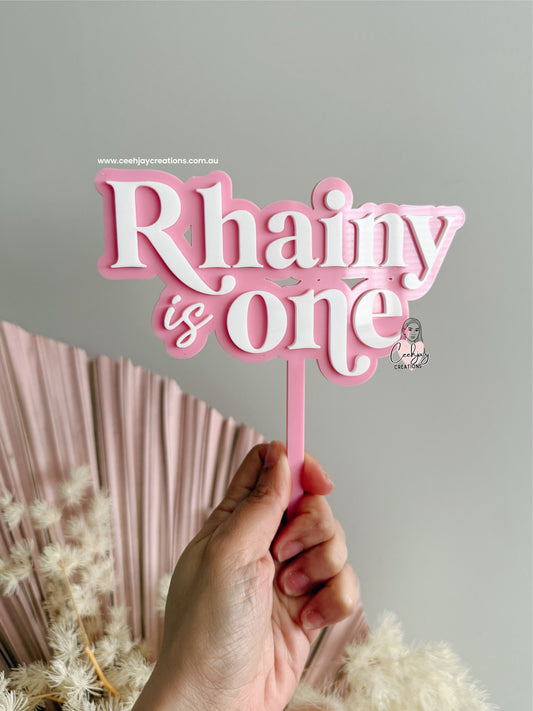 Custom Layered Cake Topper