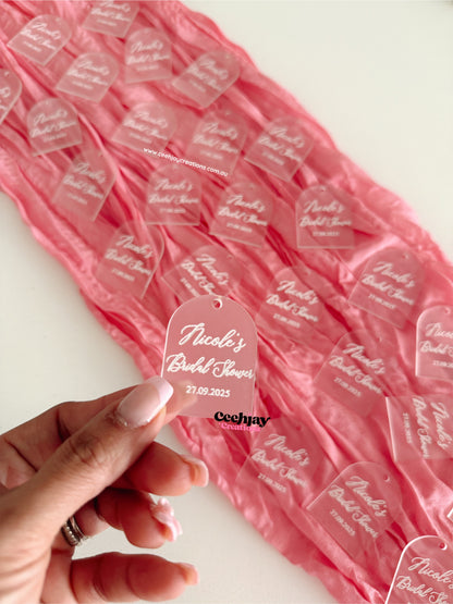 Acrylic Arch Tags