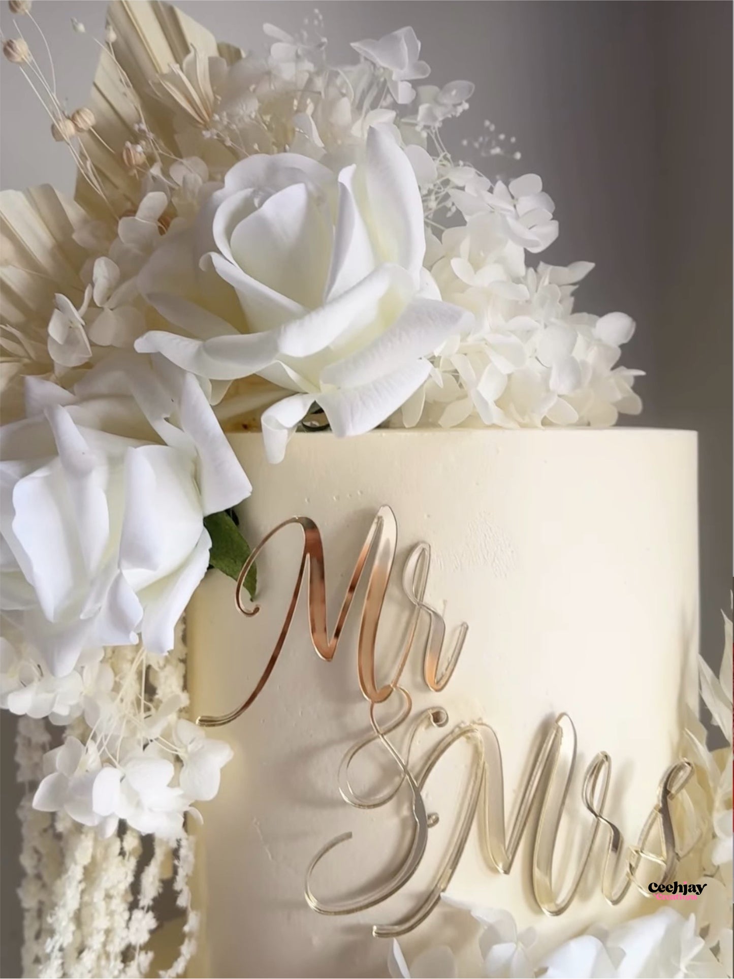 Mr & Mrs Cake Topper / Fropper