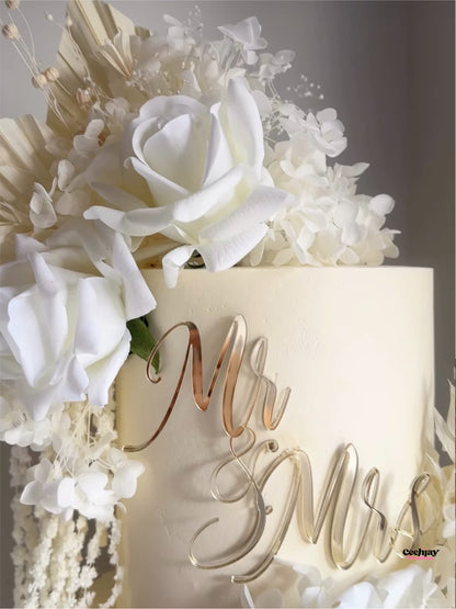 Mr & Mrs Cake Topper / Fropper