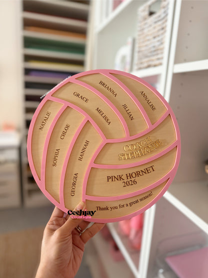 Netball Coach Plaque